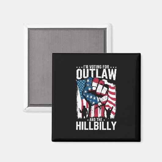 私はOutlawとHillbilly 2024に投票している マグネット (正面/裏面)