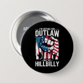 私はOutlawとHillbilly 2024に投票している 缶バッジ (正面&裏面)