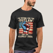 私はOutlawとHillbilly 2024Uの投票をしている Tシャツ (正面)