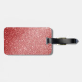 私はOuttaここに|のおもしろいなばら色の金ゴールドのグリッターのスタイルいます ラゲッジタグ (裏面横)