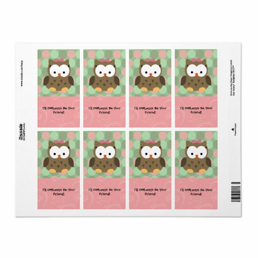 私はOwwaysはあなたの友人になる ラベル (フルシート)