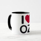 私はozのマグを愛します マグカップ (正面左)