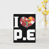 私はP.eが大好き。ジム用先生。 カード (黄色い花)