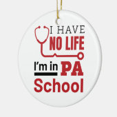 私はPAの学校の医師の助手に住んでいない セラミックオーナメント (左)