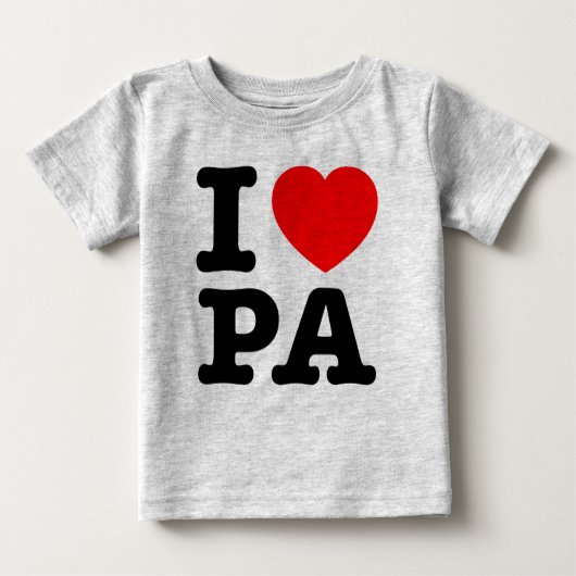 私はPAペンシルバニア州が大好き ベビーTシャツ (正面)