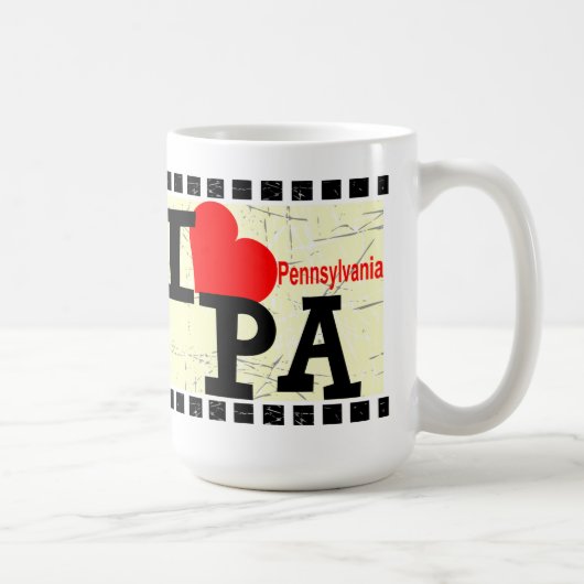 私はPA - マグ--を愛します コーヒーマグカップ (右)
