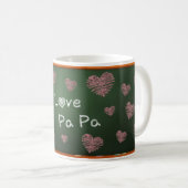 私はPa Paを愛します! コーヒーマグカップ (正面右)
