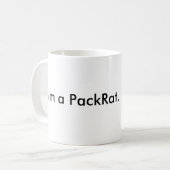 私はPackRatのマグです コーヒーマグカップ (正面左)