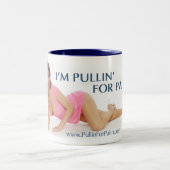 私はPalinのマグのためのPullinです ツートーンマグカップ (中央)
