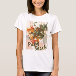 私はPalm Beachのおもしろいのワイシャツを愛します Tシャツ