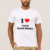 私はPalm Beachの海岸フロリダを愛します Tシャツ (正面)