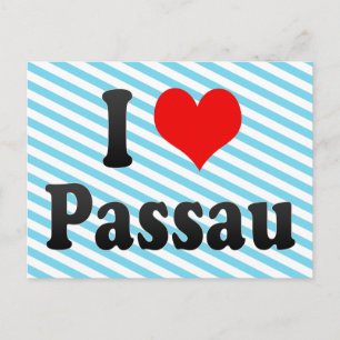 私はPassau、ドイツを愛します。 Ich Liebe Passau、ドイツ ポストカード