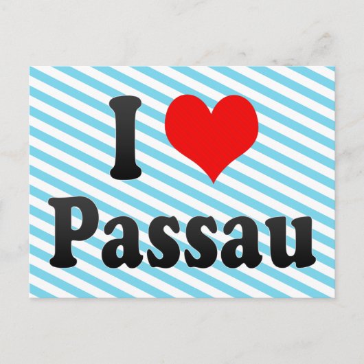 私はPassau、ドイツを愛します。 Ich Liebe Passau、ドイツ ポストカード (正面)