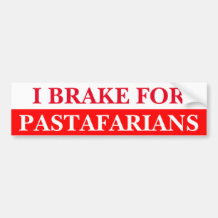私はPastafariansのためにブレーキがかかります バンパーステッカー