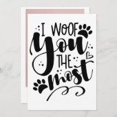 私はPaw印刷ホリデーカードであなたを最も知っている シーズンカード (正面/裏面)