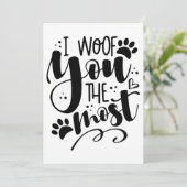 私はPaw印刷ホリデーカードであなたを最も知っている シーズンカード (スタンド正面)