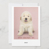 私はPaw印刷ホリデーカードであなたを最も知っている シーズンカード (裏面)