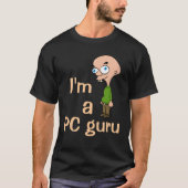 私はPCの教祖のおもしろTシャツです Tシャツ (正面)