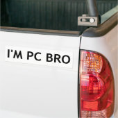 私はPC Broです バンパーステッカー (トラック上)