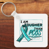 私はPCOSよりも強い – PCOS認識度 キーホルダー (正面)