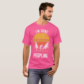 私はPeoplingキャンピングマウンテン登山の出現を行った Tシャツ (正面フル)