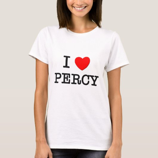 私はPercyを愛します Tシャツ (正面)