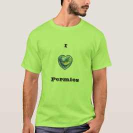 私はPermiesのTシャツを愛します Tシャツ