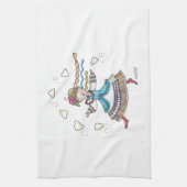 私はPerogies、Pierogies、pyrohyウクライナ語のために踊ります キッチンタオル (縦)