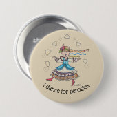 私はPerogies、Pierogies、pyrohyウクライナ語のために踊ります 缶バッジ (正面&裏面)