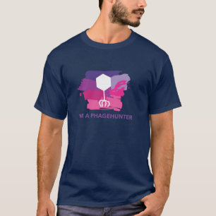 私はPhagehunterのロゴのTシャツです(紫色かピンク) Tシャツ