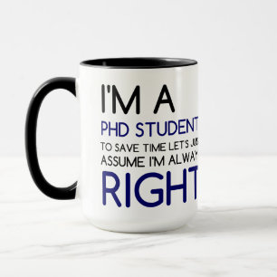 私はPHDの学生です マグカップ