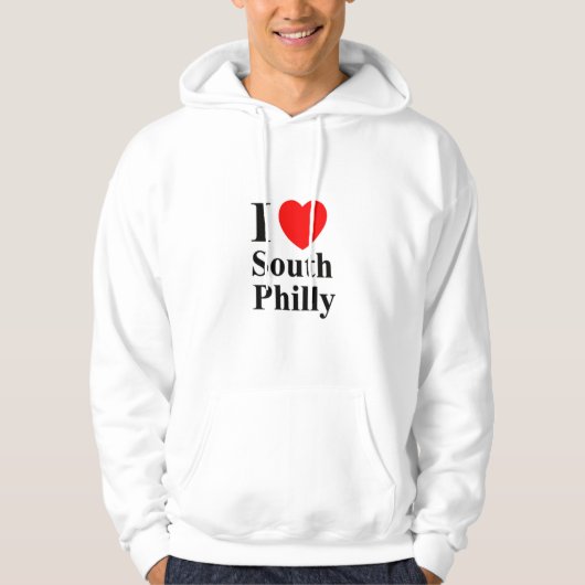 私はPhillyの南フード付を愛します パーカ (正面)