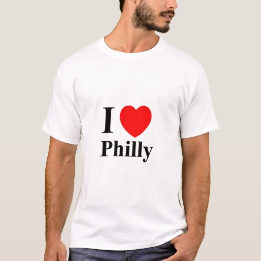私はPHILLYのTシャツを愛します Tシャツ (正面)