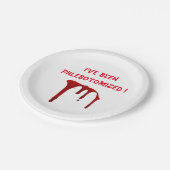 私はPhlebotomizedされている！ ペーパープレート (アングル)