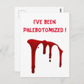 私はPhlebotomizedされている！ ポストカード (正面/裏面)