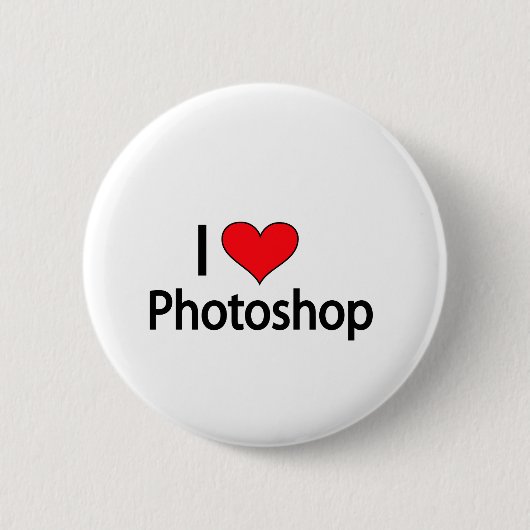 私はphotoshopを愛します 缶バッジ (正面)