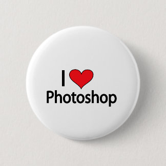 私はphotoshopを愛します 缶バッジ