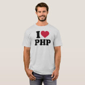 私はphpを愛します tシャツ (正面フル)