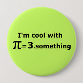 私はPiとクール一緒に3ポイントの何か 缶バッジ (正面)