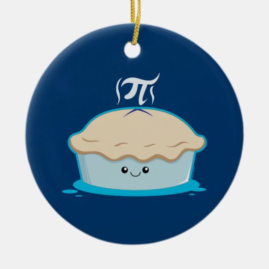 私はPiを好みます セラミックオーナメント (正面)