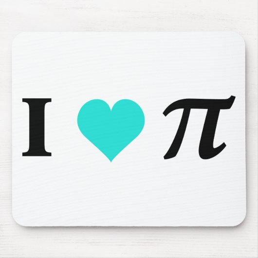 私はPiを愛します マウスパッド (正面)