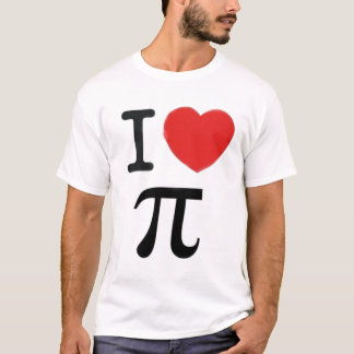 私はpiを愛します tシャツ