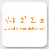 私はpiを食べました コースター (正面)