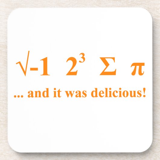 私はpiを食べました コースター (正面)