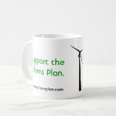 私はPickensの計画のマグを支えます コーヒーマグカップ (正面左)