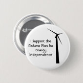 私はPickensの計画Pinを支えます 缶バッジ (正面&裏面)