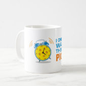 "私はPickleballのためのこれだけを"のマグ早く目覚めます コーヒーマグカップ (正面左)