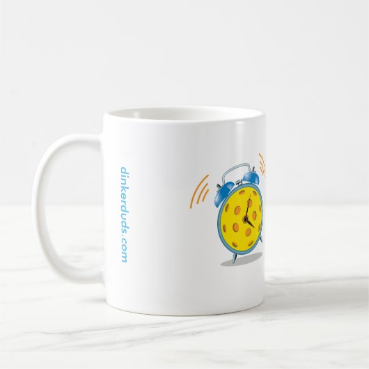 "私はPickleballのためのこれだけを"のマグ早く目覚めます コーヒーマグカップ (左)