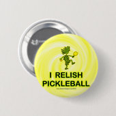 私はPickleballのワイシャツ及びギフトを楽しみます 缶バッジ (正面&裏面)