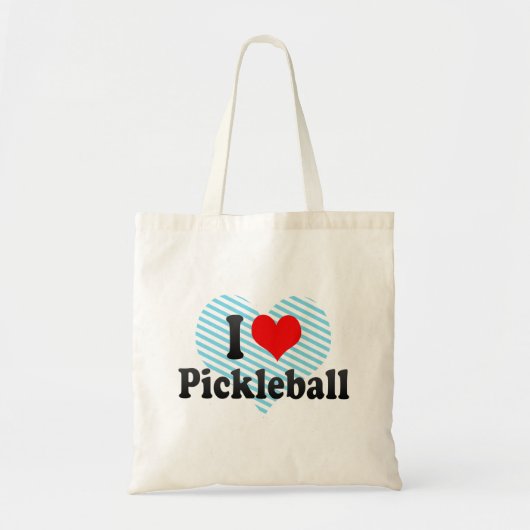 私はPickleballを愛します トートバッグ (正面)